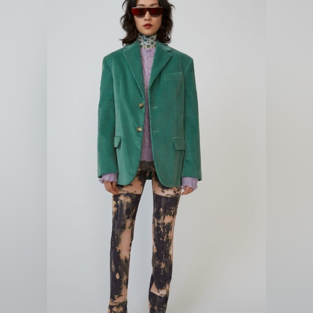 Acne Studios JANTINE VINTAGE CORD BLAZER IN BOXY FIT BLAZER